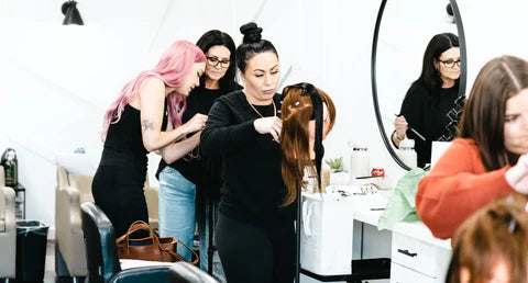 UPCOMING HIBER METHOD COURSES AS STYLISTS, WE KNOW THERE'S NOTHING MORE IMPORTANT THAN EDUCATION! OUR PASSION & GOAL IS TO SHARE OUR KNOWLEDGE WITH STYLISTS WHENEVER AND WHEREVER WE CAN! OUR HANDS-ON COURSE IS FOR THOSE LOOKING TO LEVEL UP THEIR BUSINESS