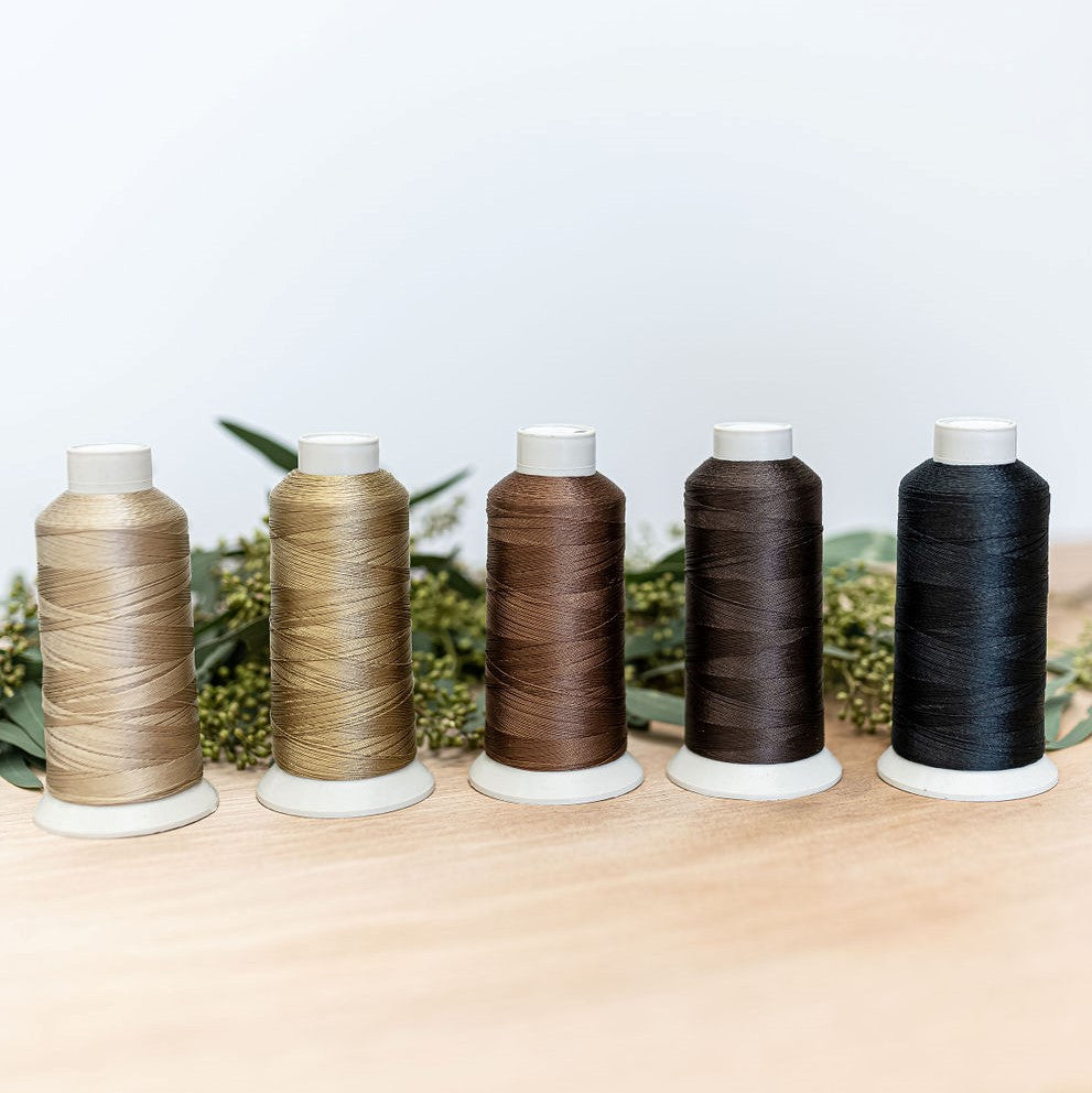 NYLON THREAD Our durable nylon thread is specifically designed and manufactured to be a strong and water-resistant thread. Its purpose is to securely hold all hair types in place, even in situations where water or moisture may be present. This thread is m
