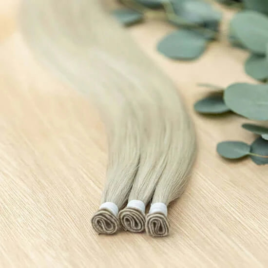 26 INCH CUSTOM HANDTIED NOW SOLD IN 100 GRAM BUNDLE PACKS WITH 5 WEFTS IN EACH ORDER. CUSTOM ORDERS MAY TAKE 2 WEEKS FOR ORDERING PLUS SHIPPING TO ARRIVE. HANDTIED HAIR EXTENSIONS ARE A LUXURY EXTENSION AS THEY ARE THE MOST NATURAL & ORGANICALLY MADE WITH