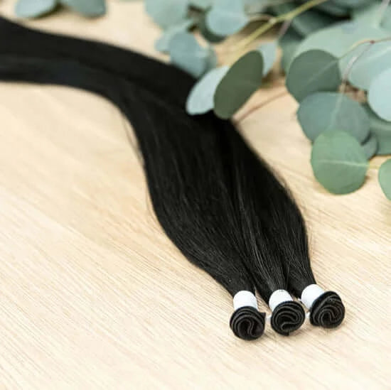 28 INCH CUSTOM HANDTIED NOW SOLD IN 100 GRAM BUNDLE PACKS WITH 5 WEFTS IN EACH ORDER. CUSTOM ORDERS MAY TAKE 2 WEEKS FOR ORDERING PLUS SHIPPING TO ARRIVE. HANDTIED HAIR EXTENSIONS ARE A LUXURY EXTENSION AS THEY ARE THE MOST NATURAL & ORGANICALLY MADE WITH