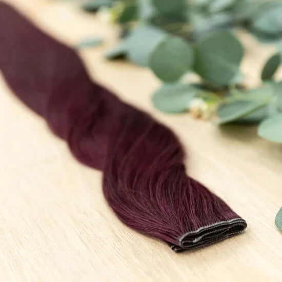 26 INCH CUSTOM HIBER NOW SOLD IN 100 GRAM BUNDLE PACKS WITH 2 WEFTS IN EACH ORDER. CUSTOM ORDERS MAY TAKE 2 WEEKS FOR ORDERING PLUS SHIPPING TO ARRIVE. HIBER WEFTS CAN BE CUSTOM SIZED, CUT, NO RETURN EDGE HAIR AND HAVE A SEAMLESS FINE ROOT BASE. OUR CUSTO